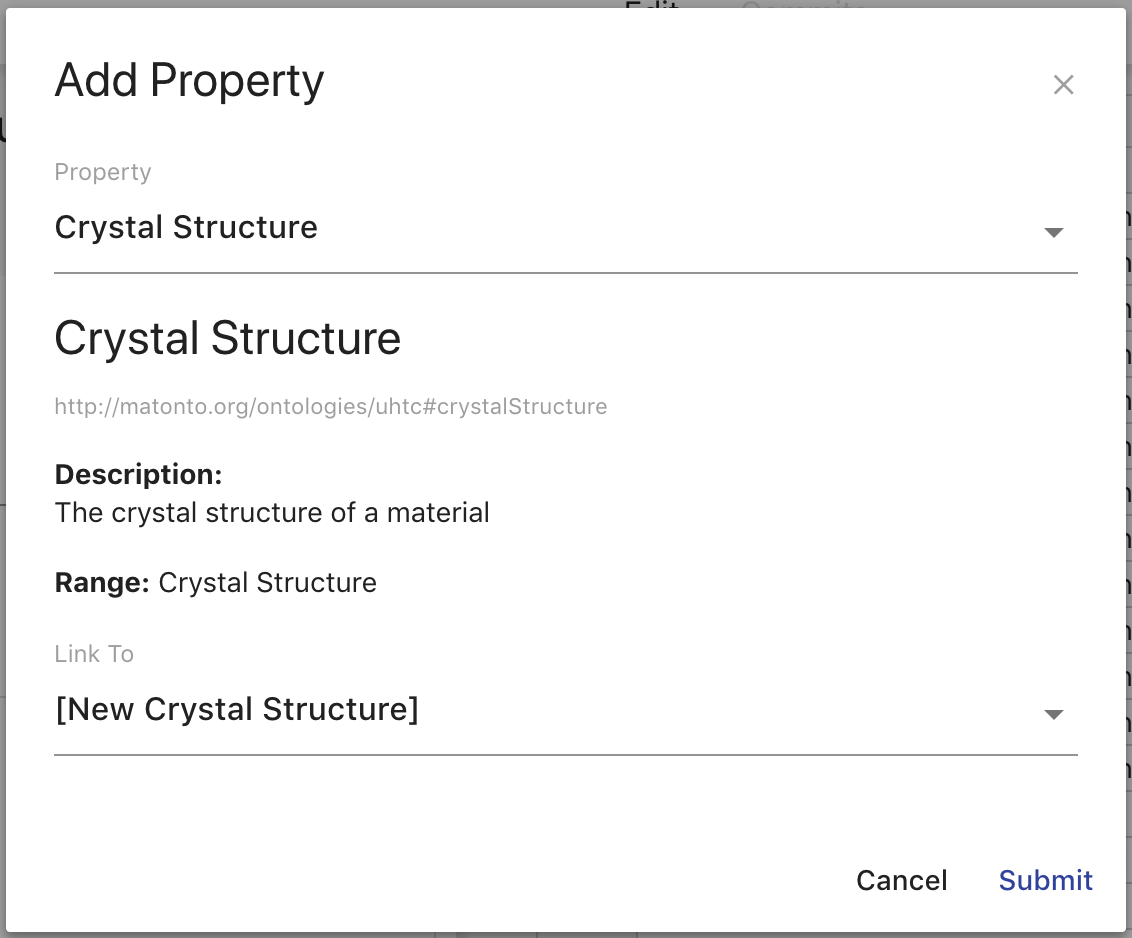 create property mapping overlay object