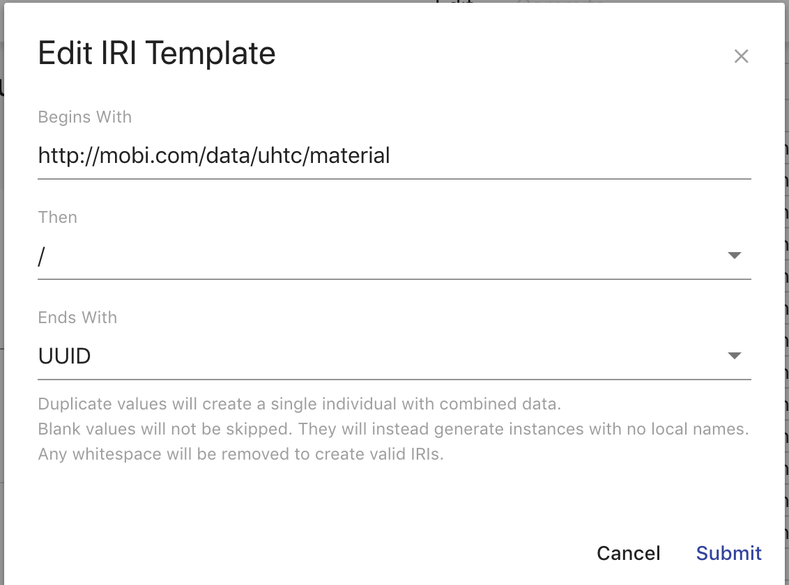 iri template overlay