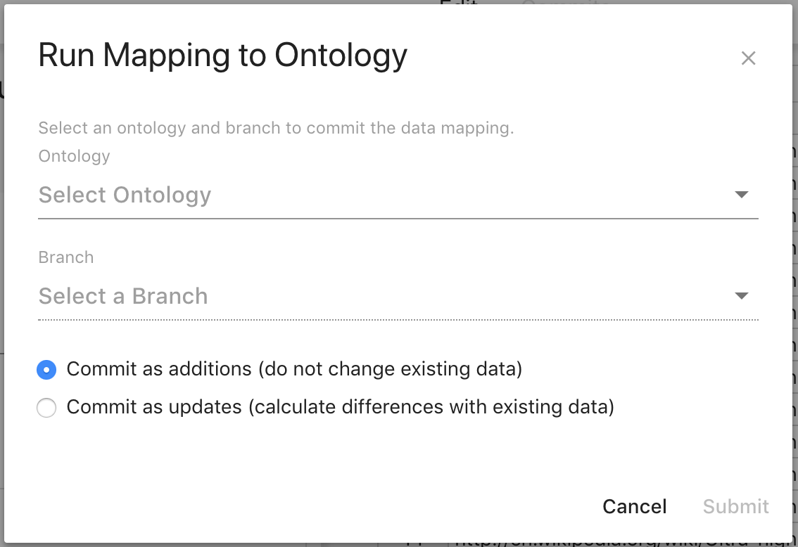 map into ontology