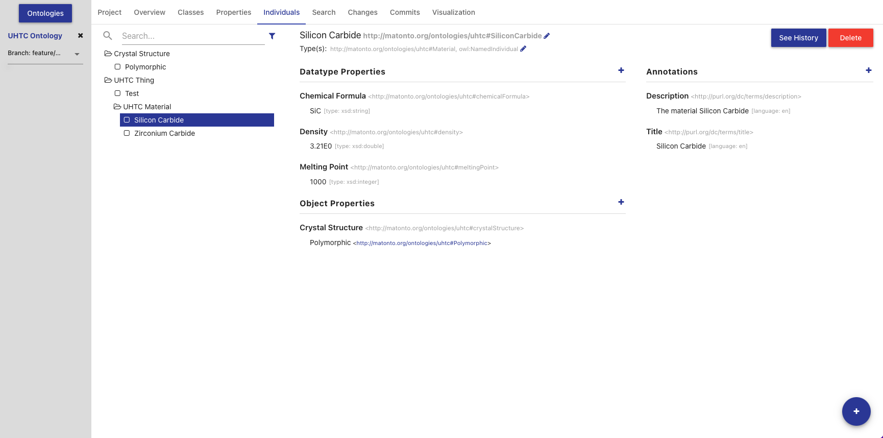 ontology editor tab individuals