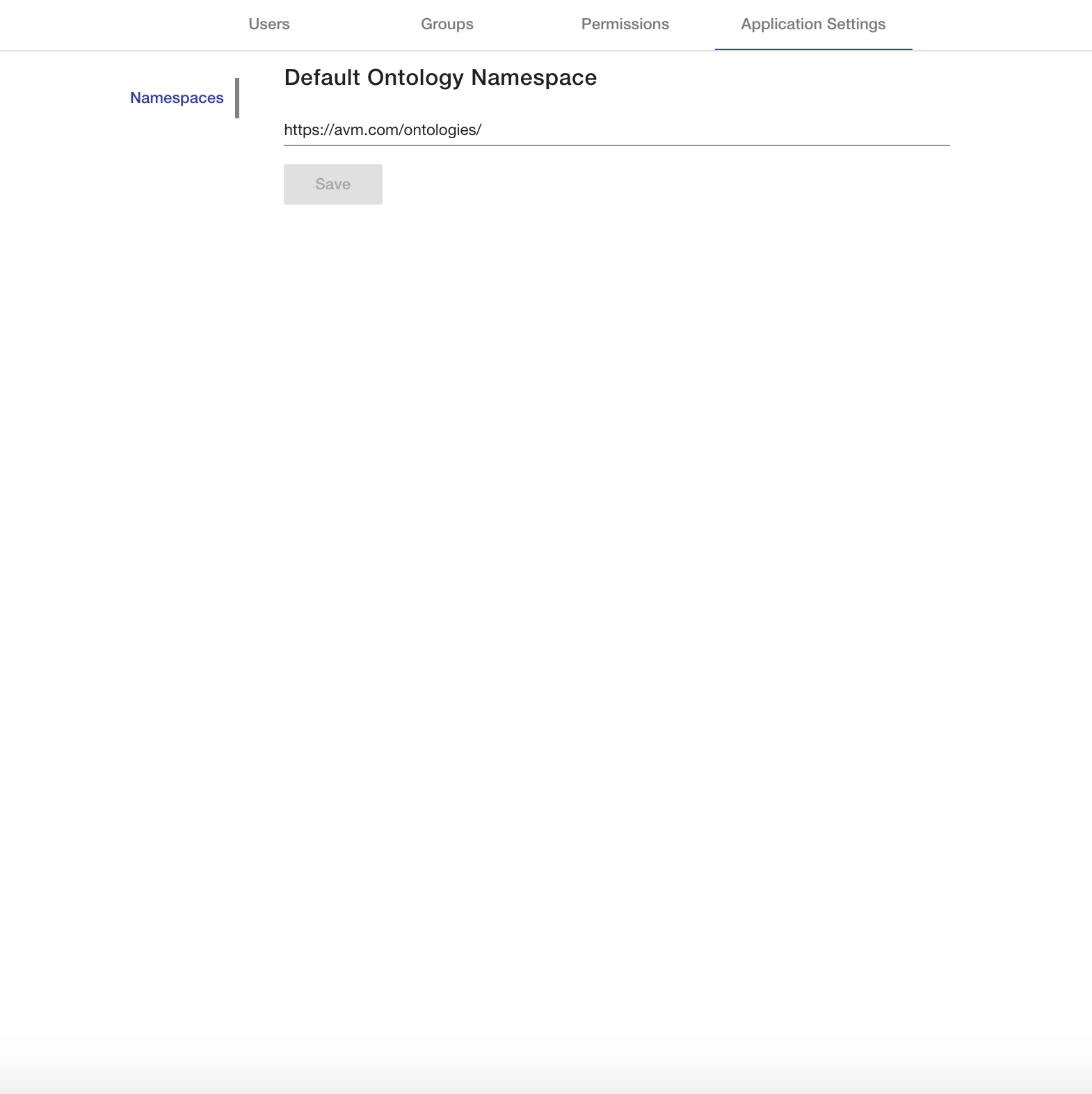 application settings tab
