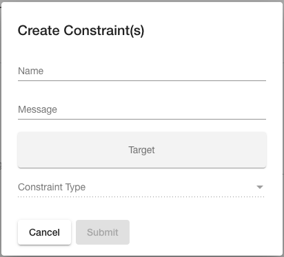 create constraint empty