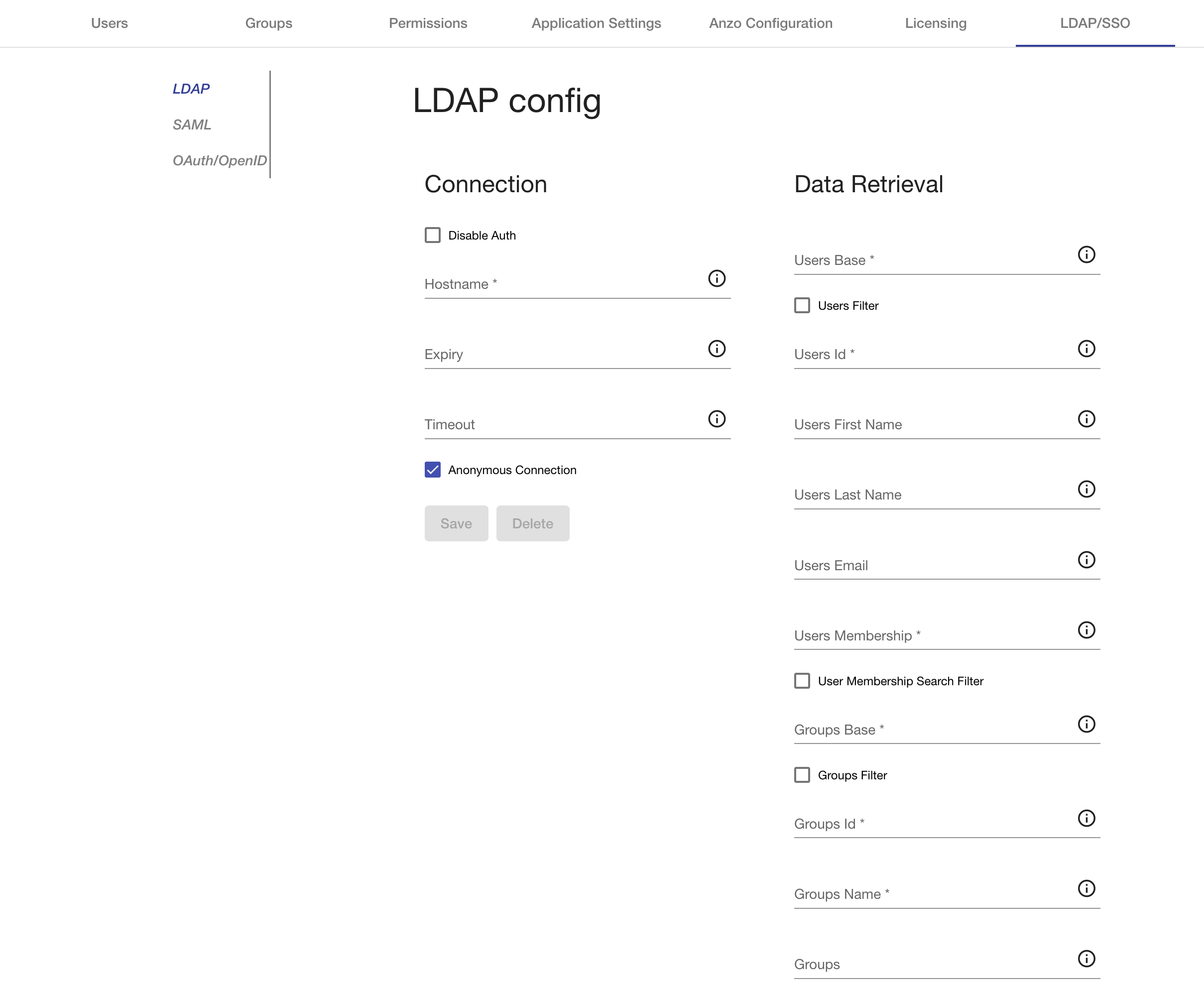 ldap config