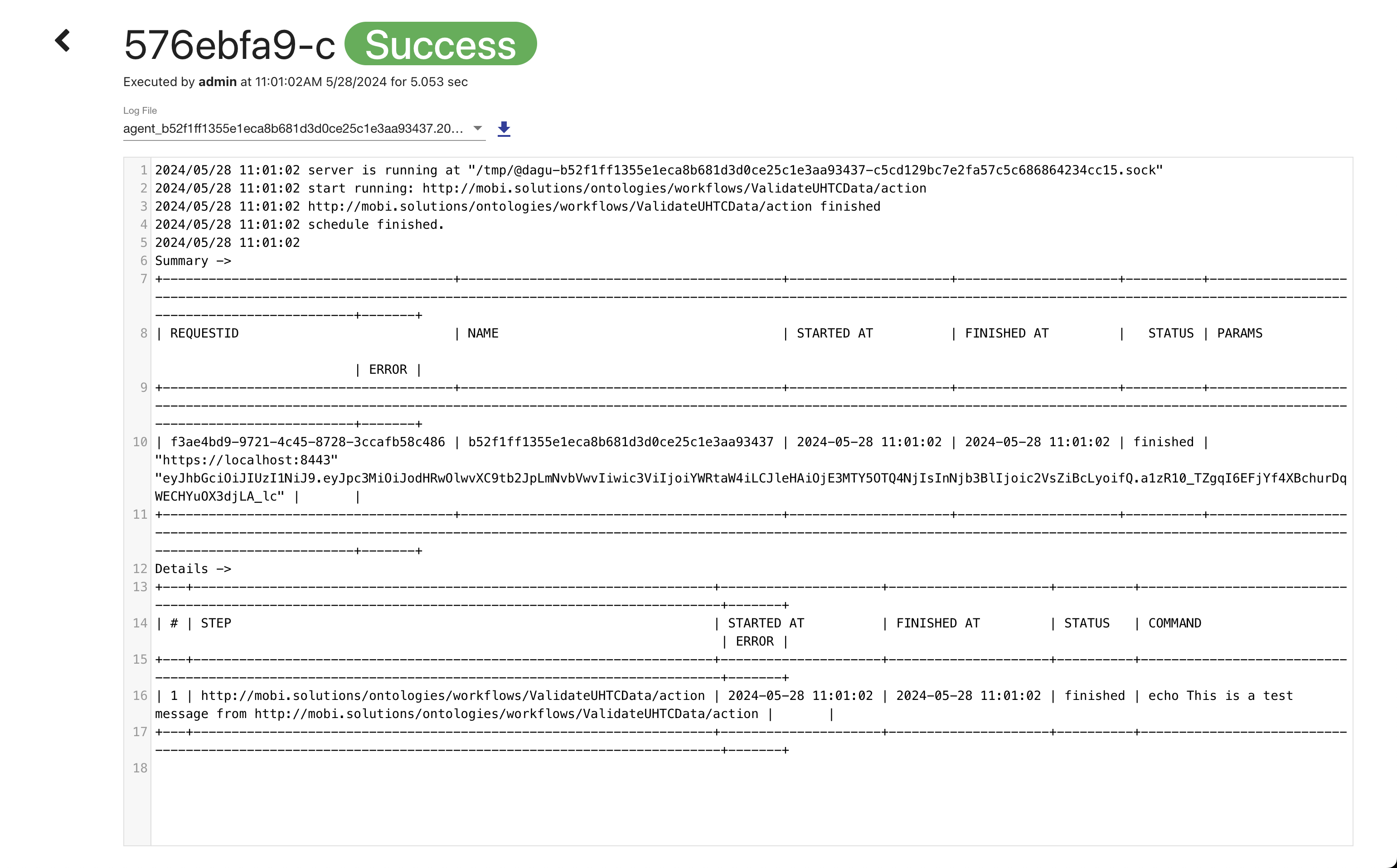 logs viewer