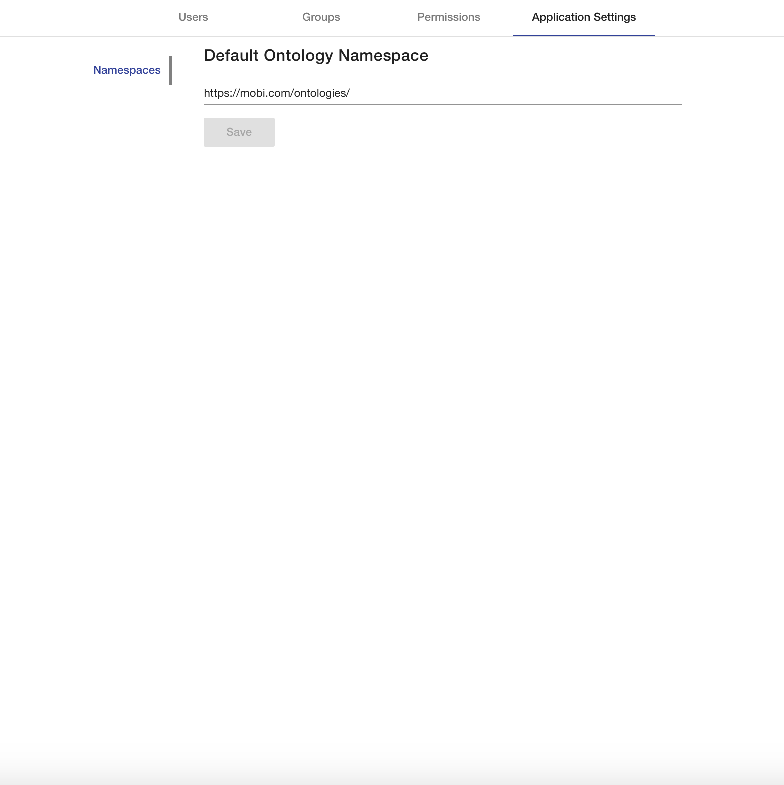 application settings tab