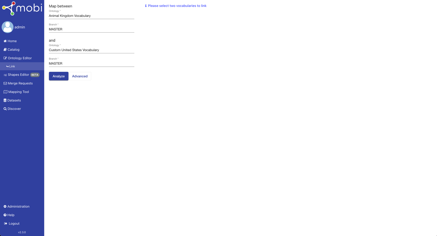 The Vocabulary Linking Tool