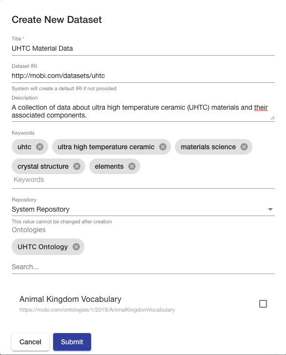 new dataset overlay