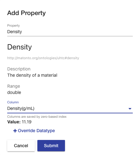 create property mapping overlay data